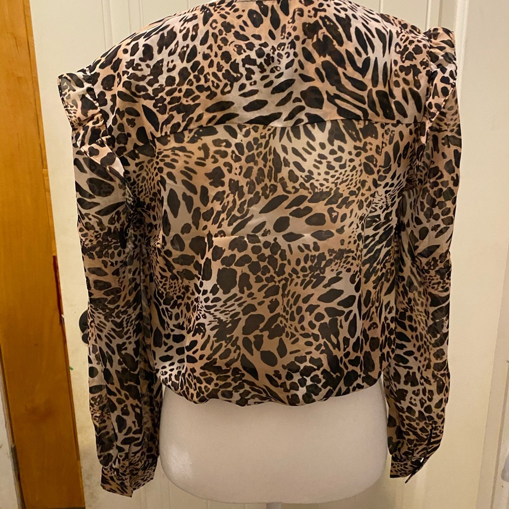 πHPπBlue Life Fina Animal Print Crop Top- NWOT - Picture 10 of 12